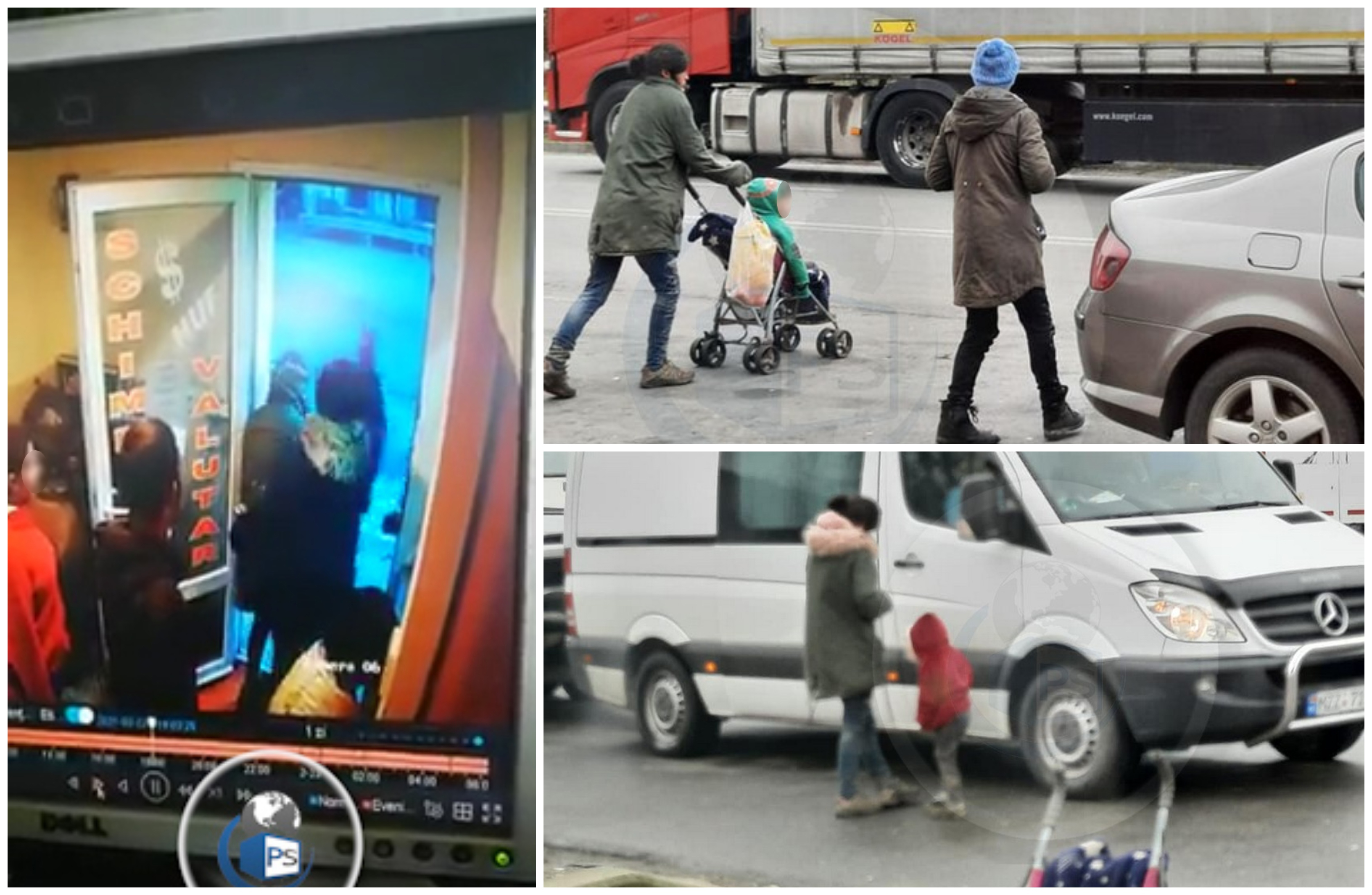 FOTO/VIDEO. Cerșetorii au invadat Vama Petea! Copii bătuți pentru că nu au strâns bani