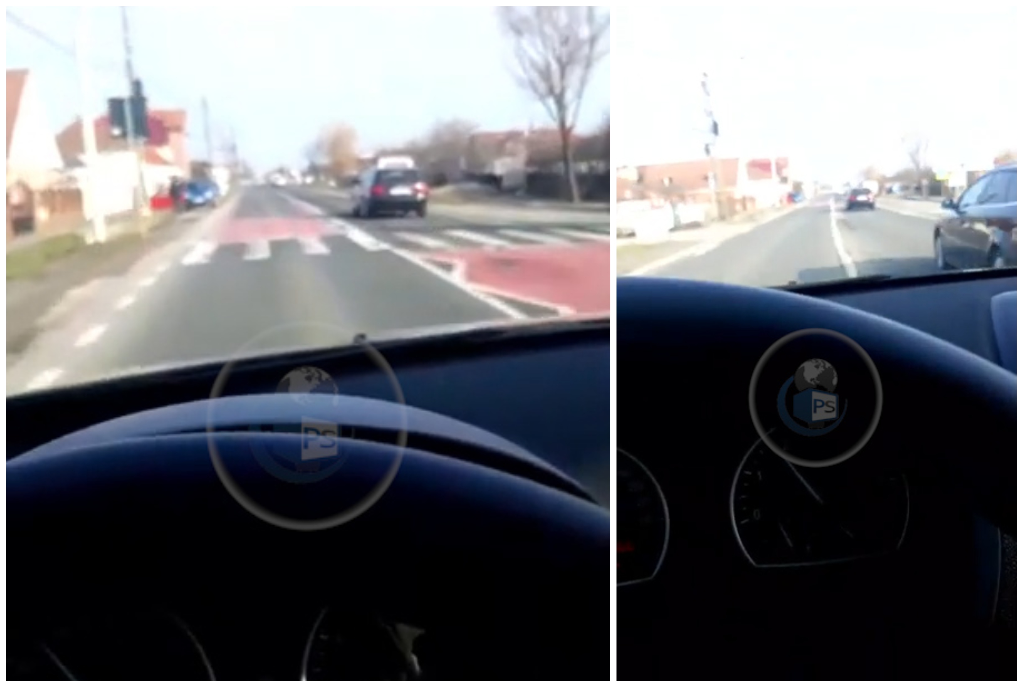 VIDEO. Volt csendőr közvetített ÉLŐBEN vezetés közben. Előzött a folytonos vonalon és a zebrán