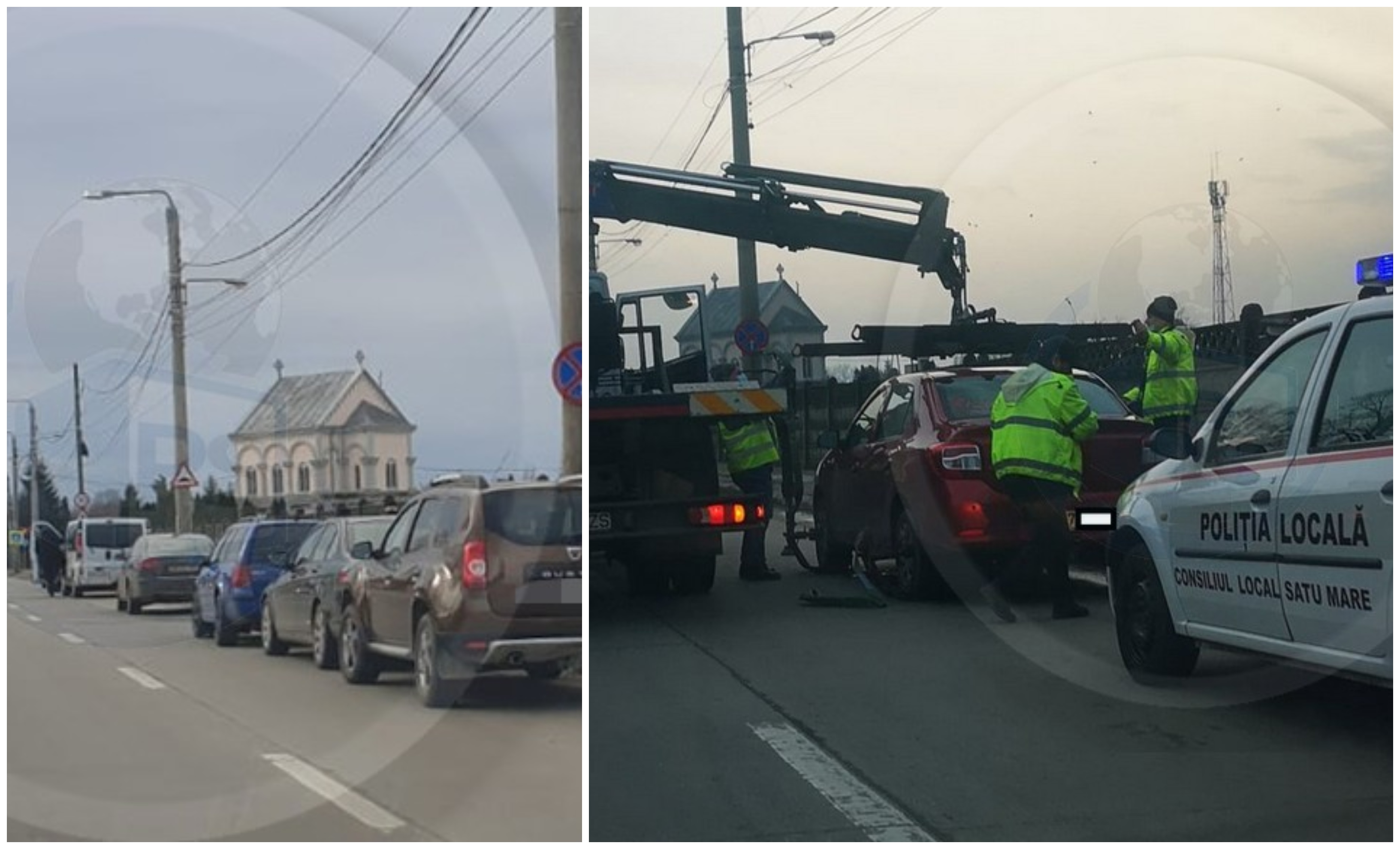 FOTO. Credincios lăsat fără mașină la slujba de duminică. Staționări nesimțite pe Drumul Botizului