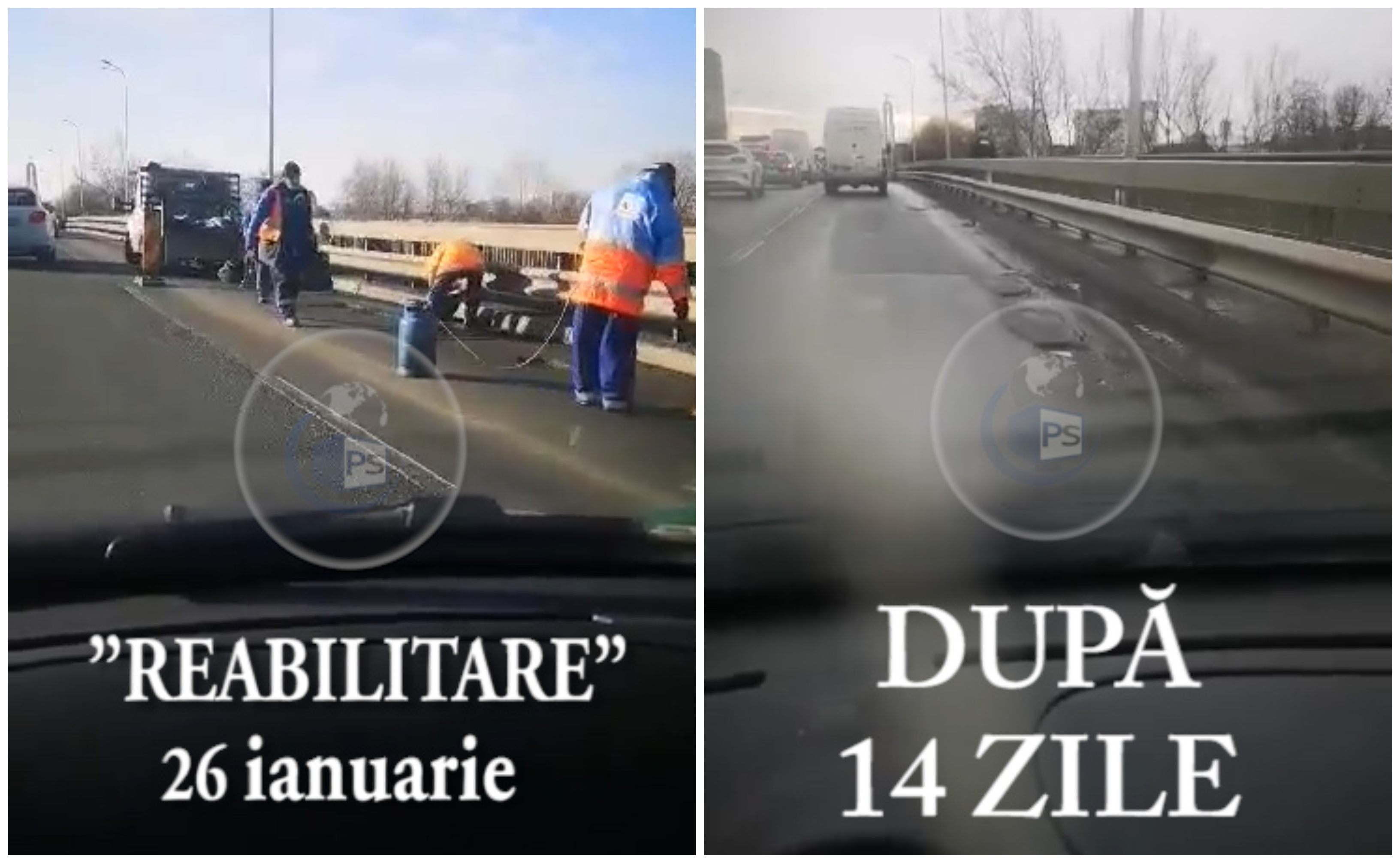 VIDEO. Plombele de pe Podul Decebal au ”sărit” la 14 zile de la ”reabilitare”