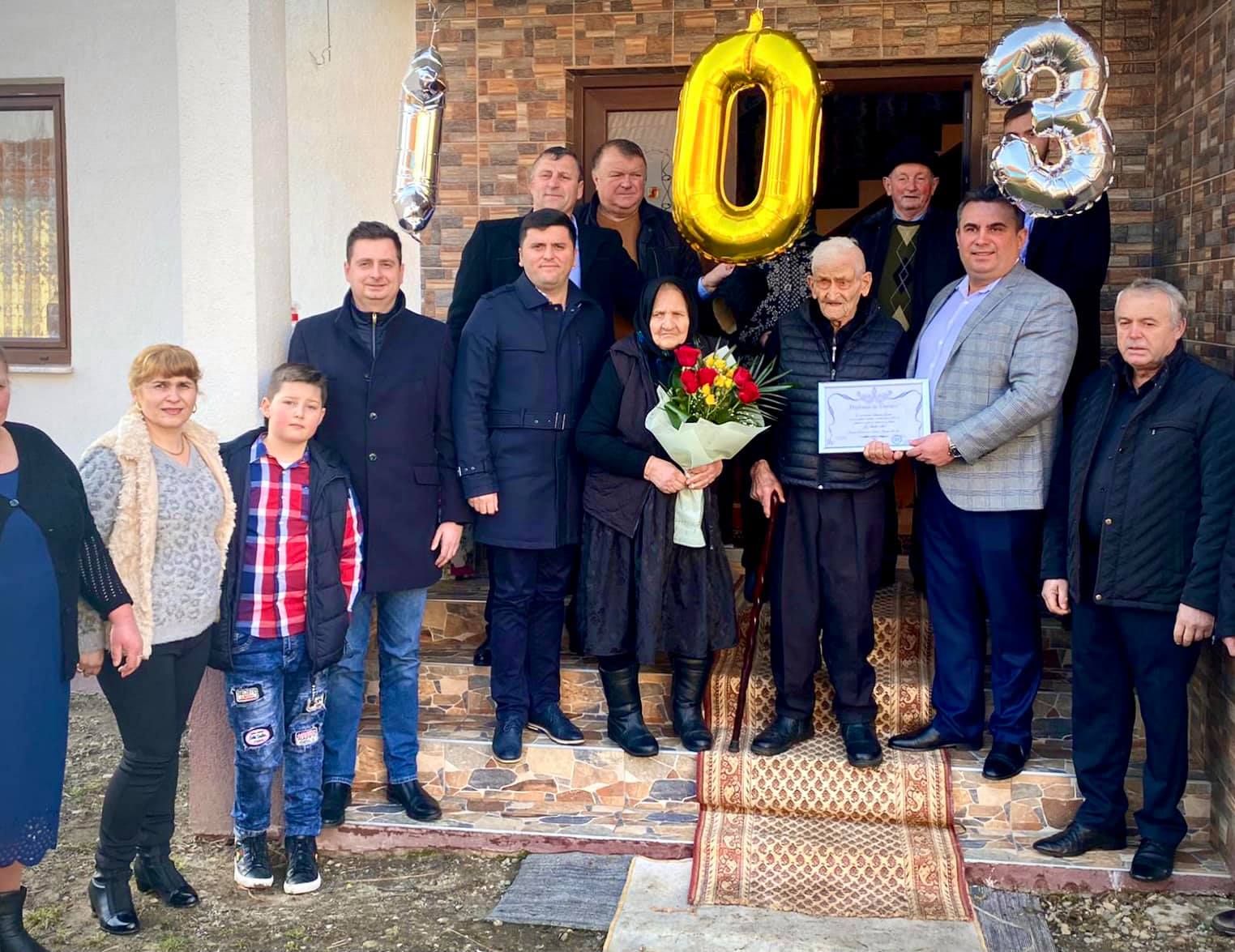 FOTOGALERIE. Sătmăreanul care a împlinit 103 ani! Soția lui are 99 de ani. La mulți ani!