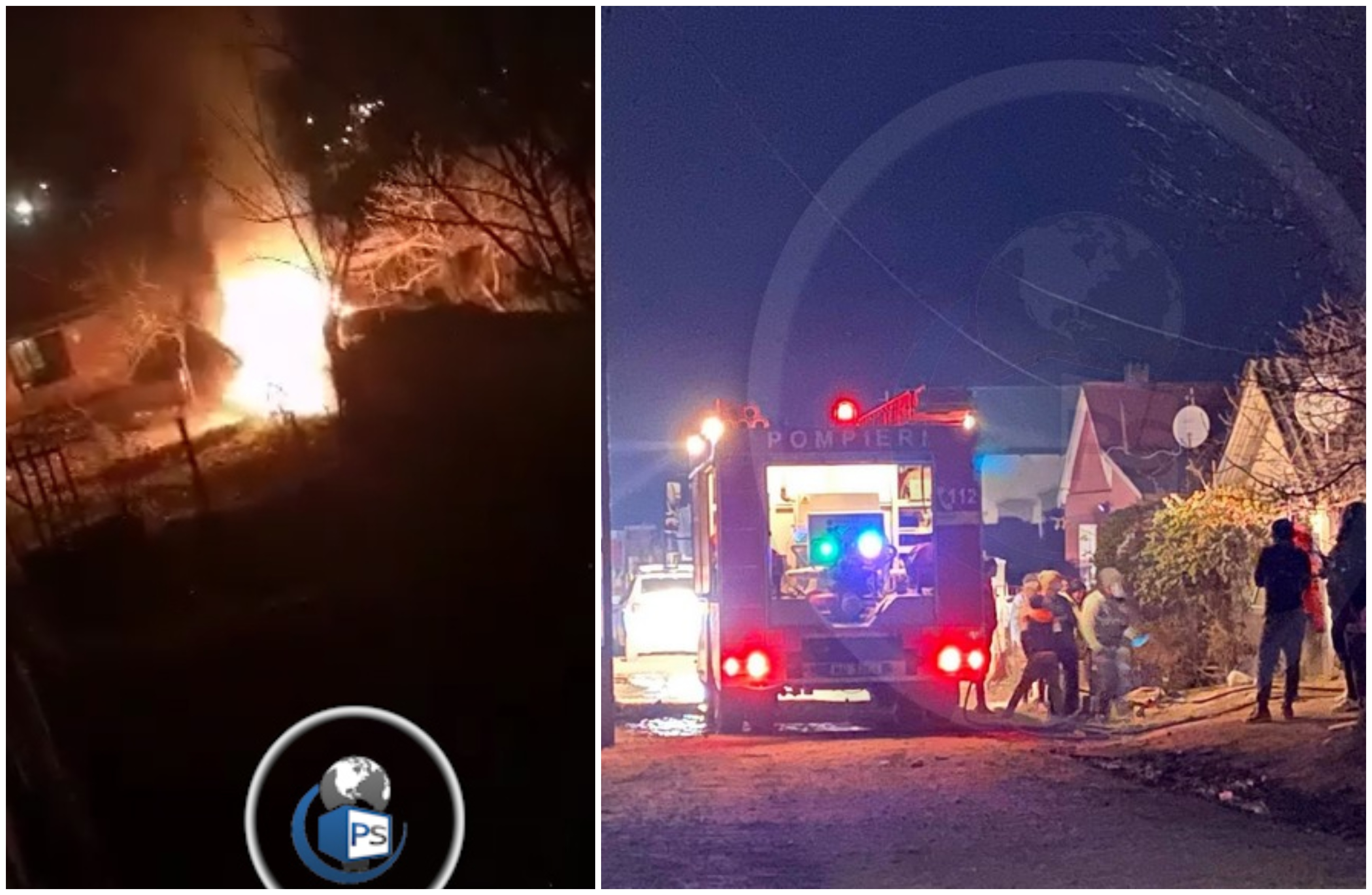 FOTO/VIDEO. BMW în flăcări la Tășnad. A fost făcut scrum