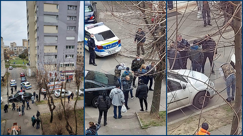 FOTO/VIDEO. Umărire și reglare de conturi în Micro 16/Satu Mare. Mai multe persoane la Urgență