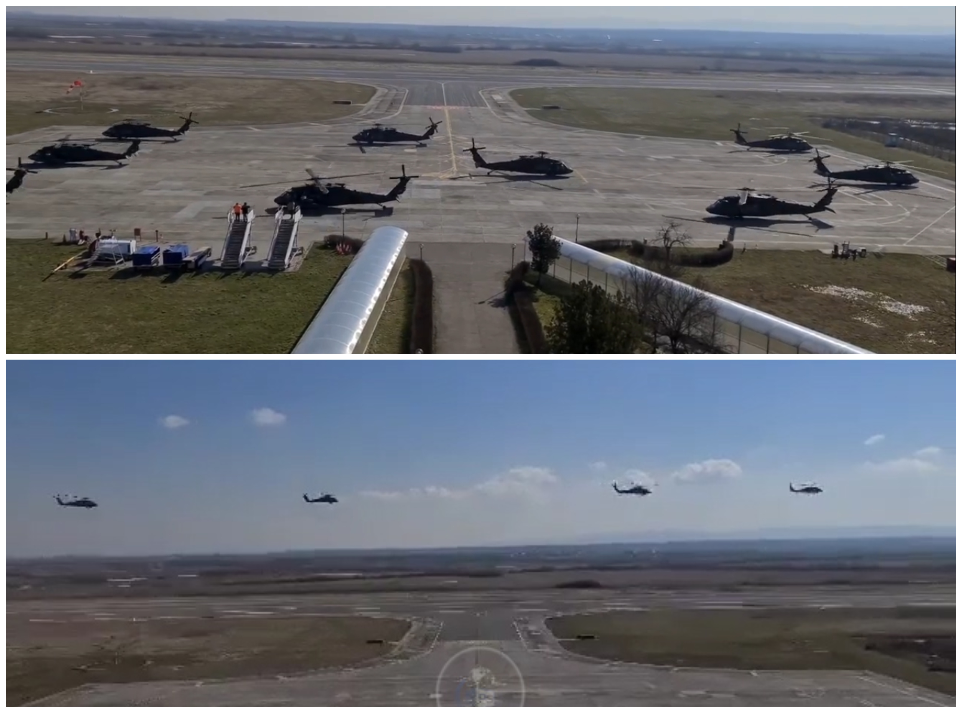 FOTO/VIDEO. Elicopterele americane au decolat astăzi de pe Aeroportul Satu Mare