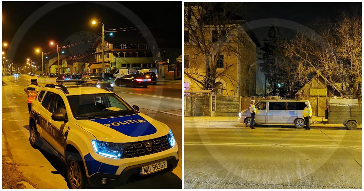 FOTO. Filtre de amploare ale Poliției pe timp de noapte, în municipiul Satu Mare