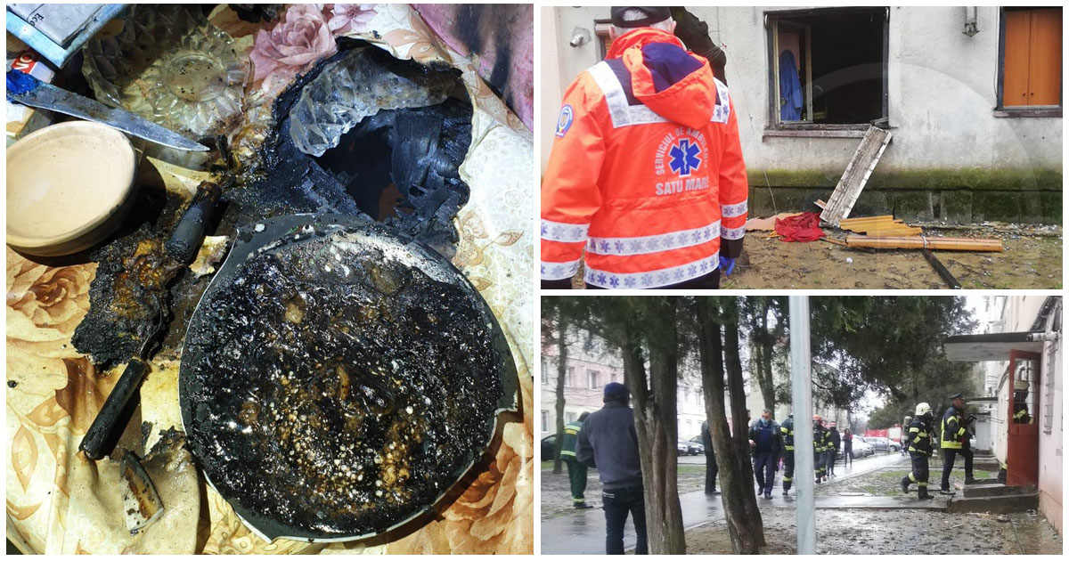FOTO/VIDEO. Incendiul din Micro 14, provocat de o țigară, spun pompierii sătmăreni