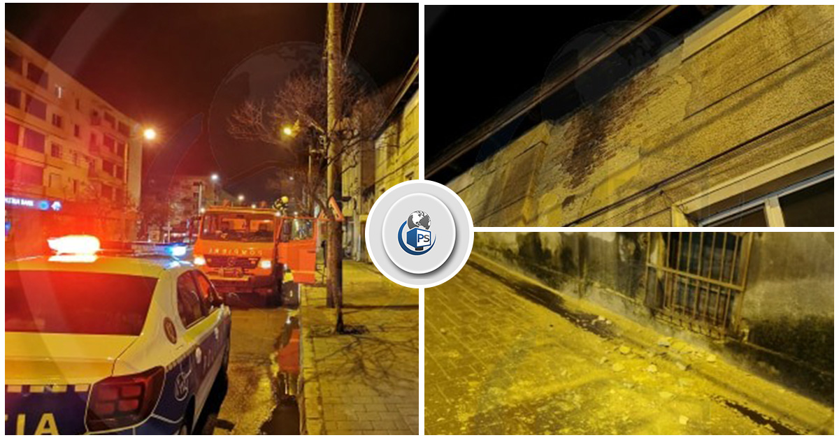 FOTOGALERIE. Intervenție a pompierilor în centrul municipiului Satu Mare
