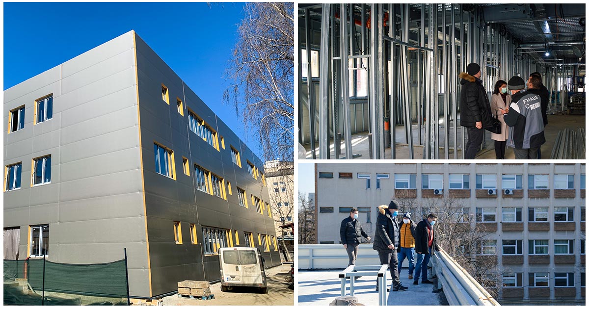FOTO. Ultramodern neurológia épül a megyei kórház udvarán