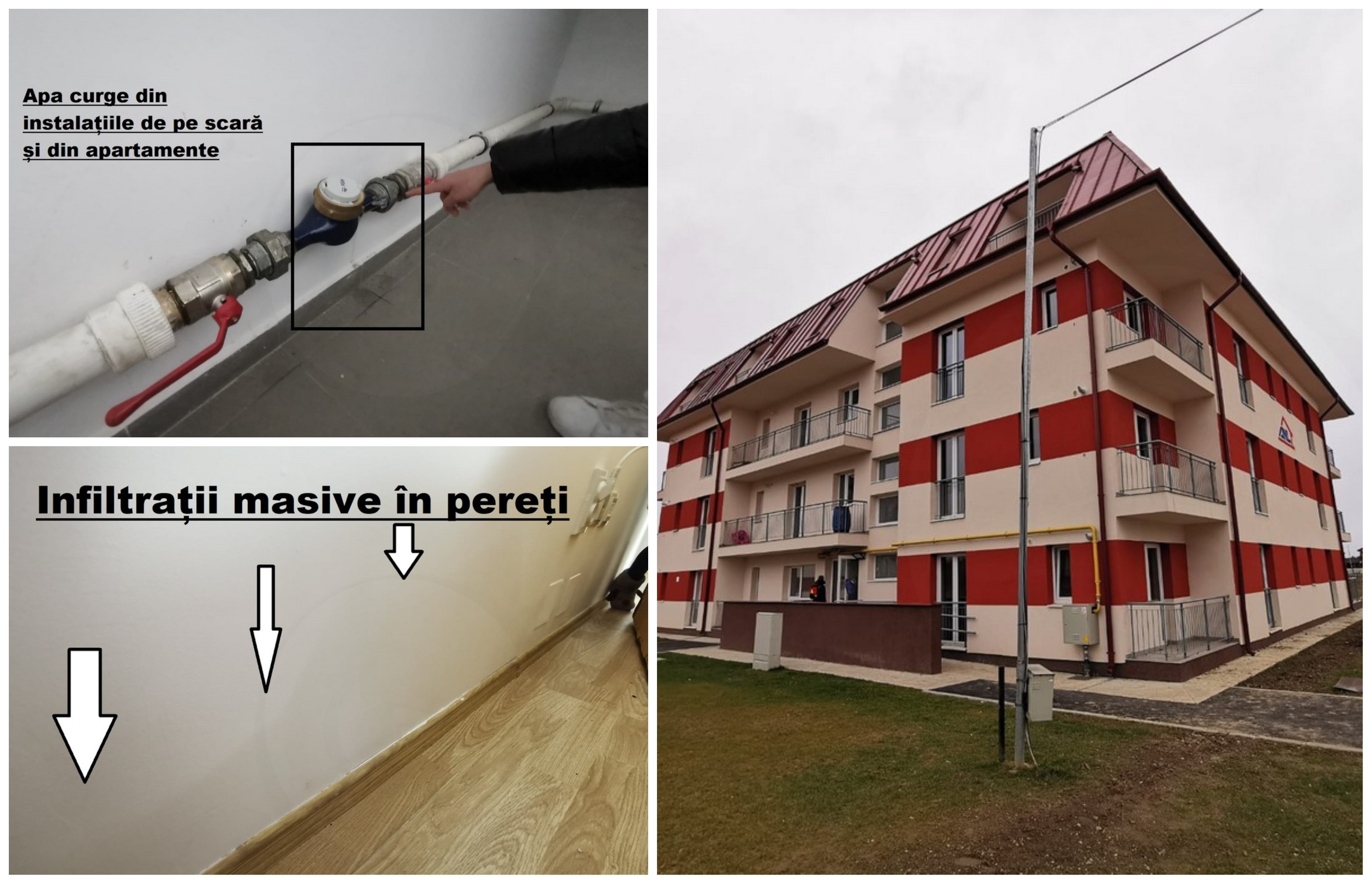 FOTO/VIDEO. Beáznak az ANL lakások, a polgármesteri hivatal magyarázatot kér a kivitelezőtől