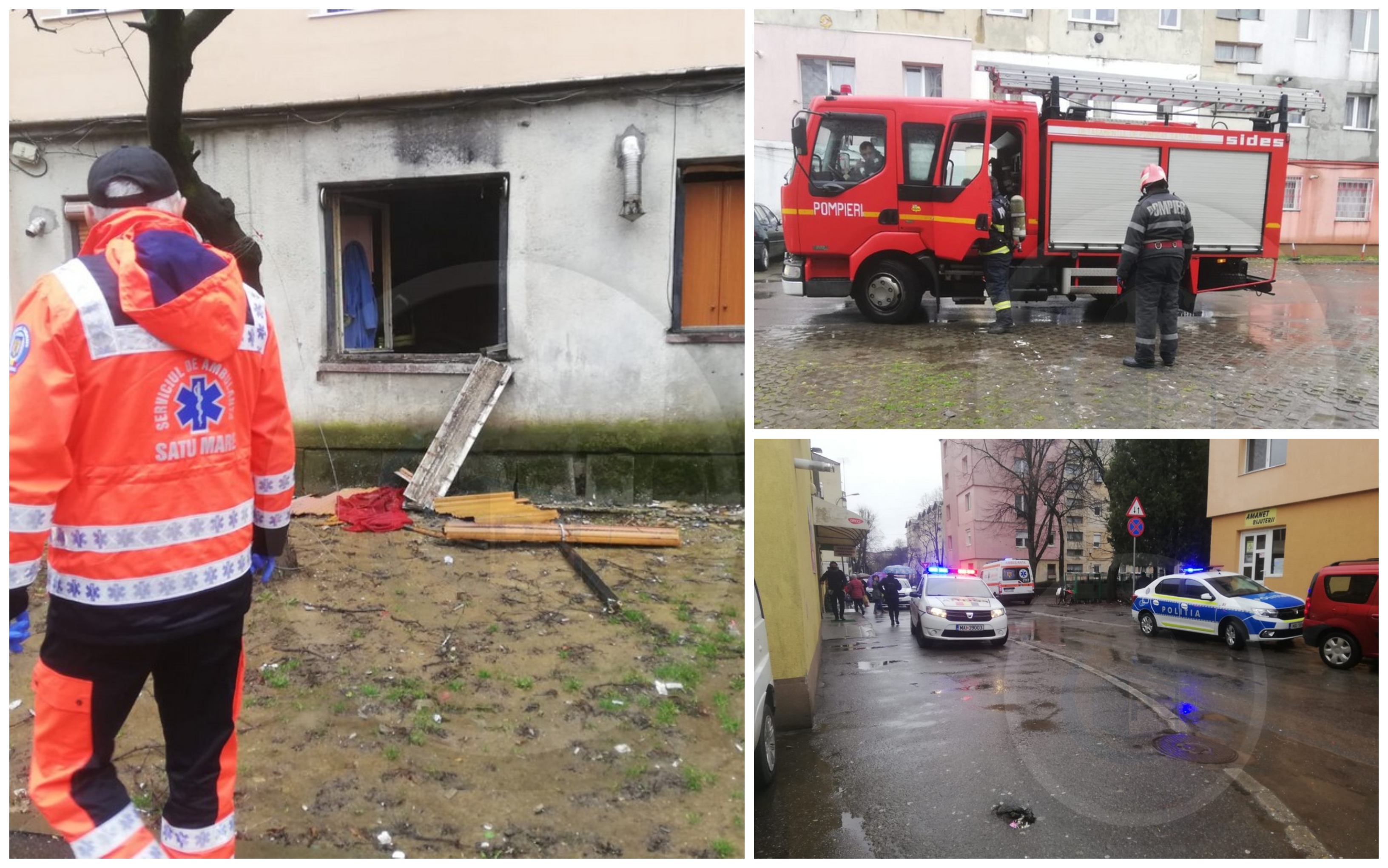 FOTO/VIDEO. Alertă în Satu Mare. Incendiu într-un bloc din Cartierul Micro 14