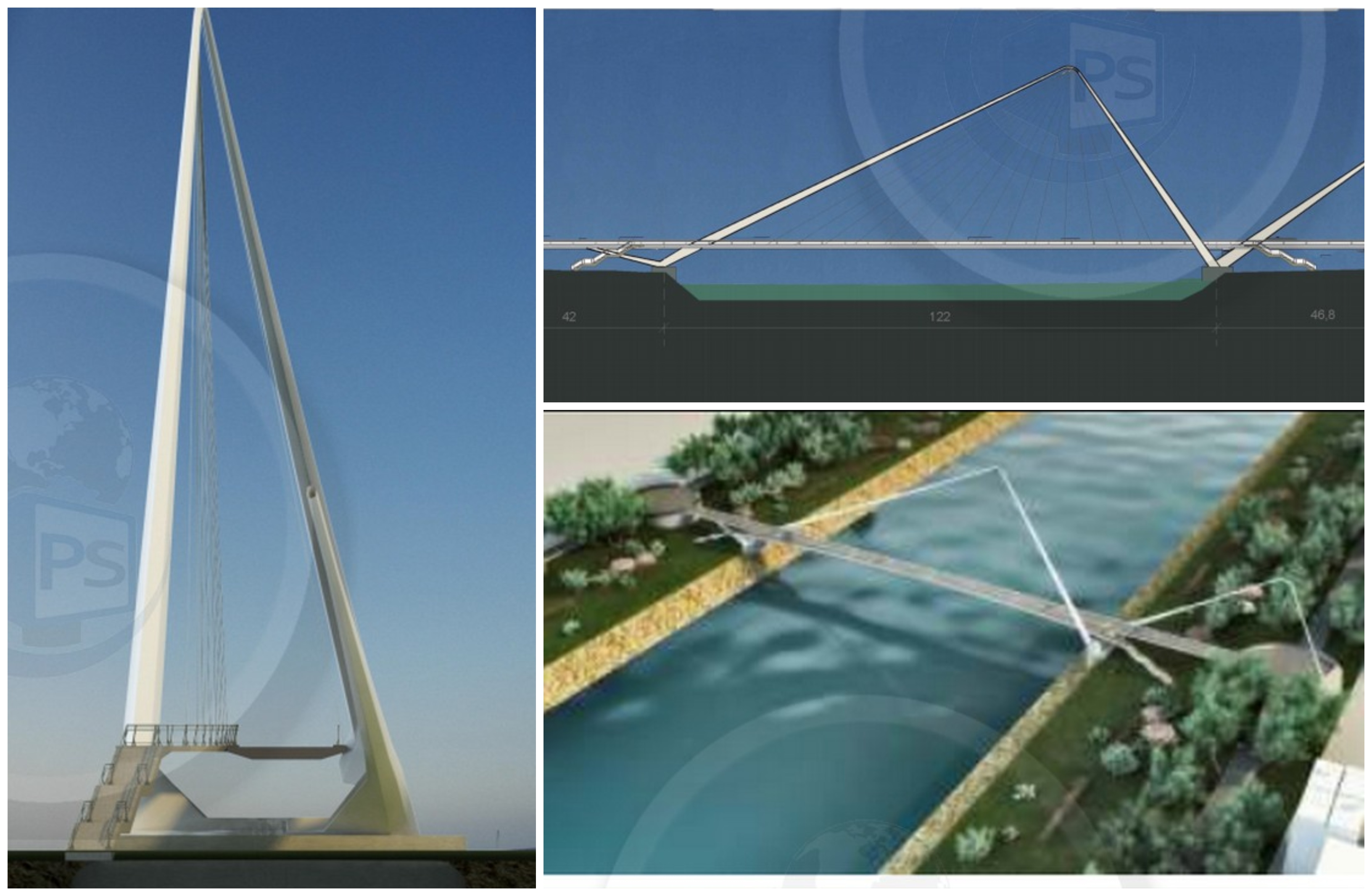 FOTODOCUMENTE. Pasarela peste Someș, în linie dreaptă. O firmă mare o va construi