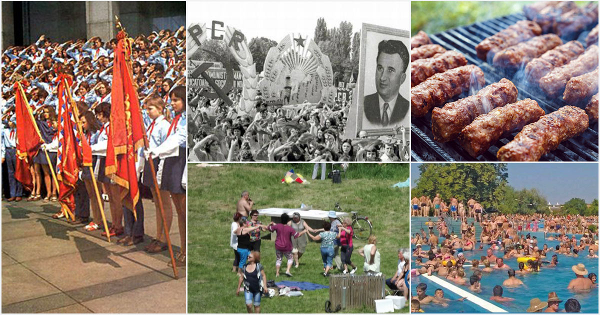 FOTO/VIDEO. 1 Mai Muncitoresc la Satu Mare, în ”Epoca de Aur”. Sărbătoare câmpenească, preamărirea partidului și mici cu bere