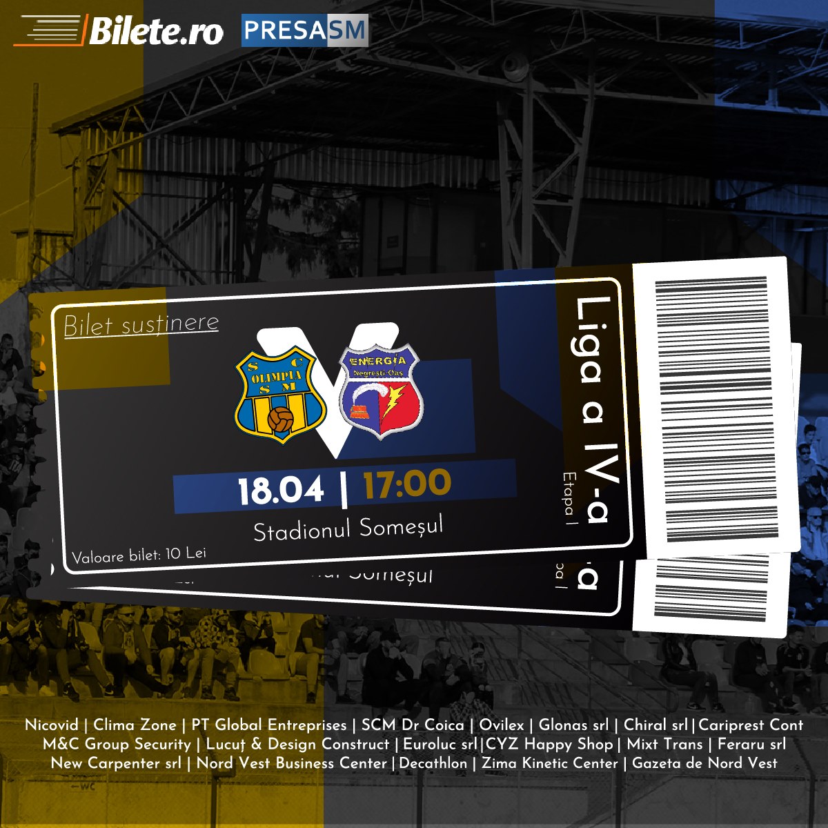 Olimpia Satu Mare are nevoie de susținerea noastră! Haideți să luăm bilete online!