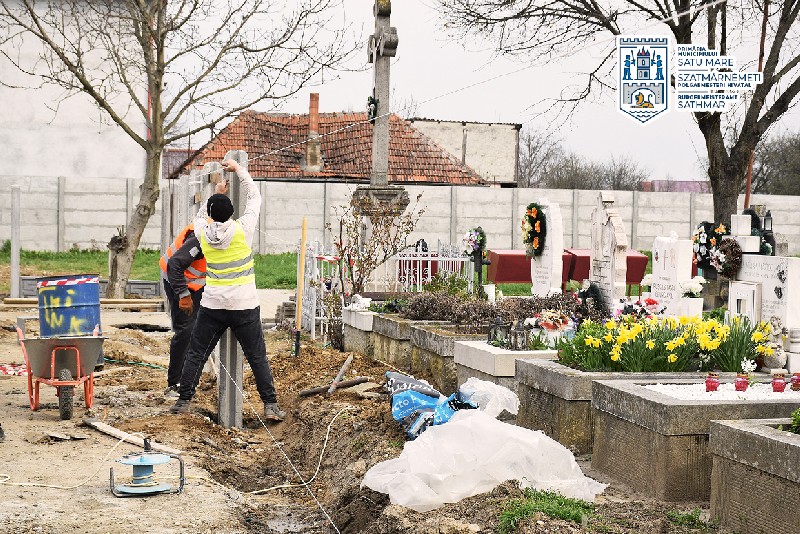 FOTO. Camere de supraveghere în cimitirul de pe Amațului. Modernizările continuă