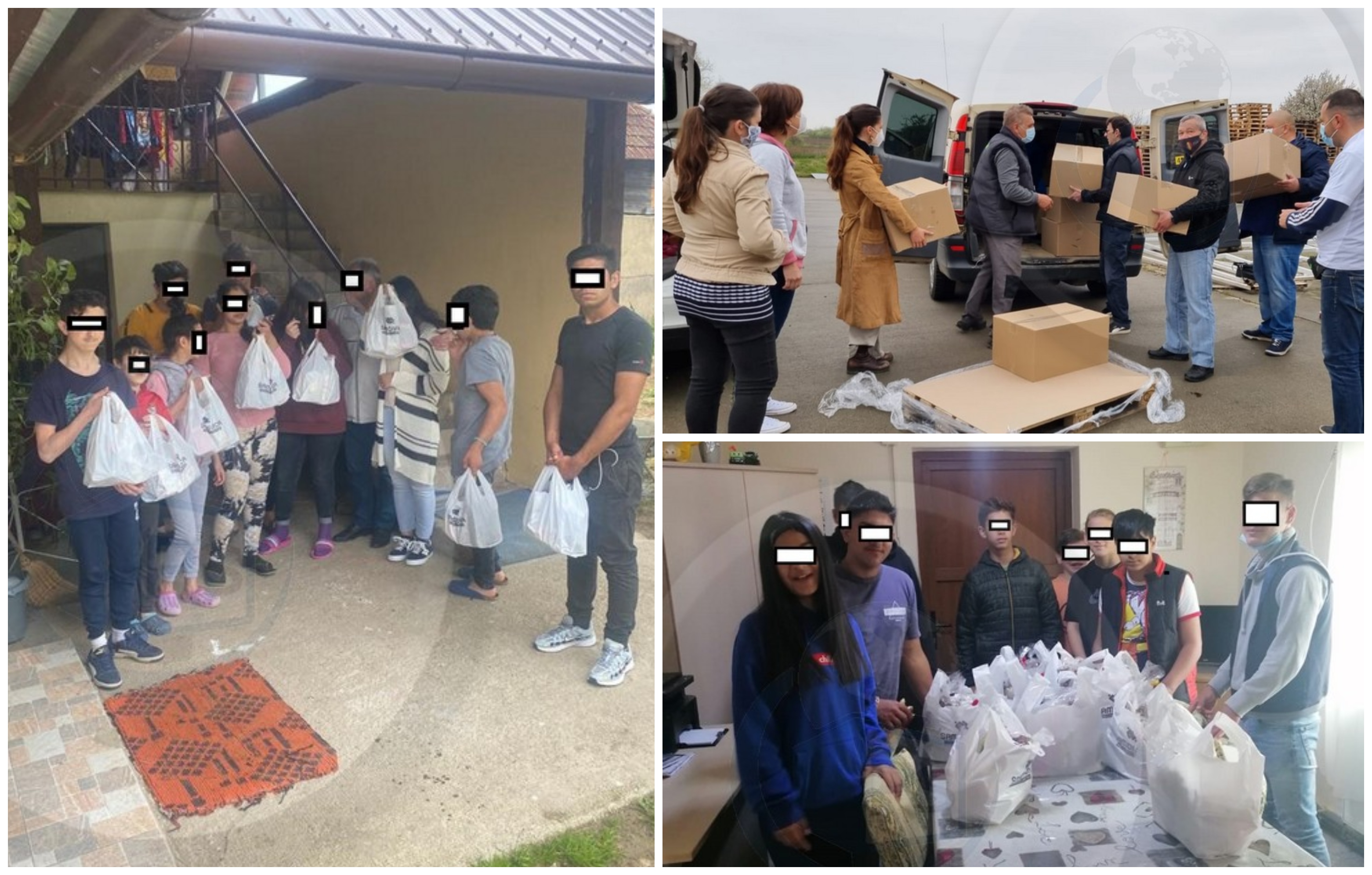 FOTOGALERIE. Demers civic fără precedent în județul Satu Mare. Sute de pachete pentru oamenii nevoiași