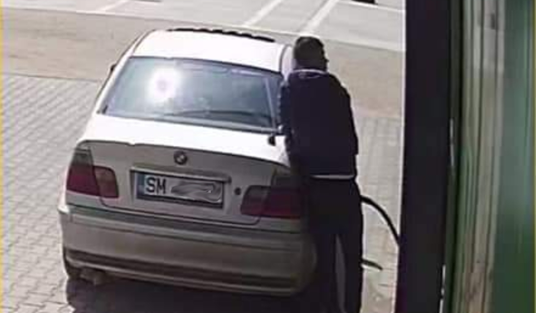 FOTO. Un sătmărean și-a alimentat BMW-ul și a uitat să și plătească