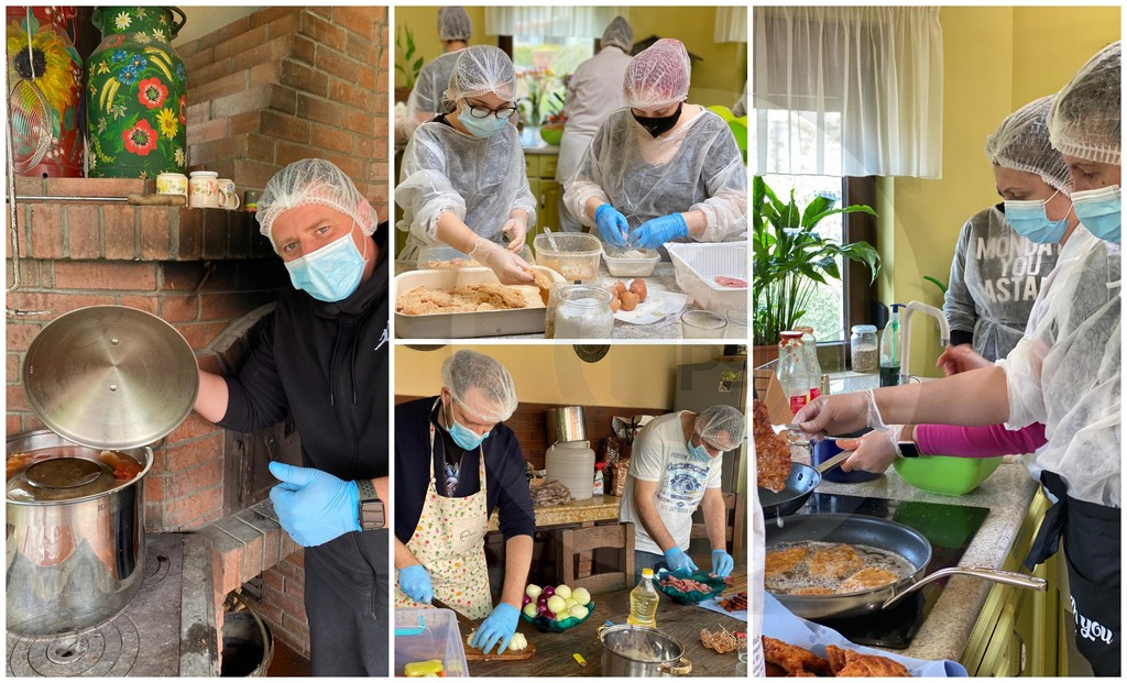 VIDEOREPORTAJ. Voluntarii sătmăreni care pregătesc masa de Paște pentru nevoiași. Din suflet pentru sărmani