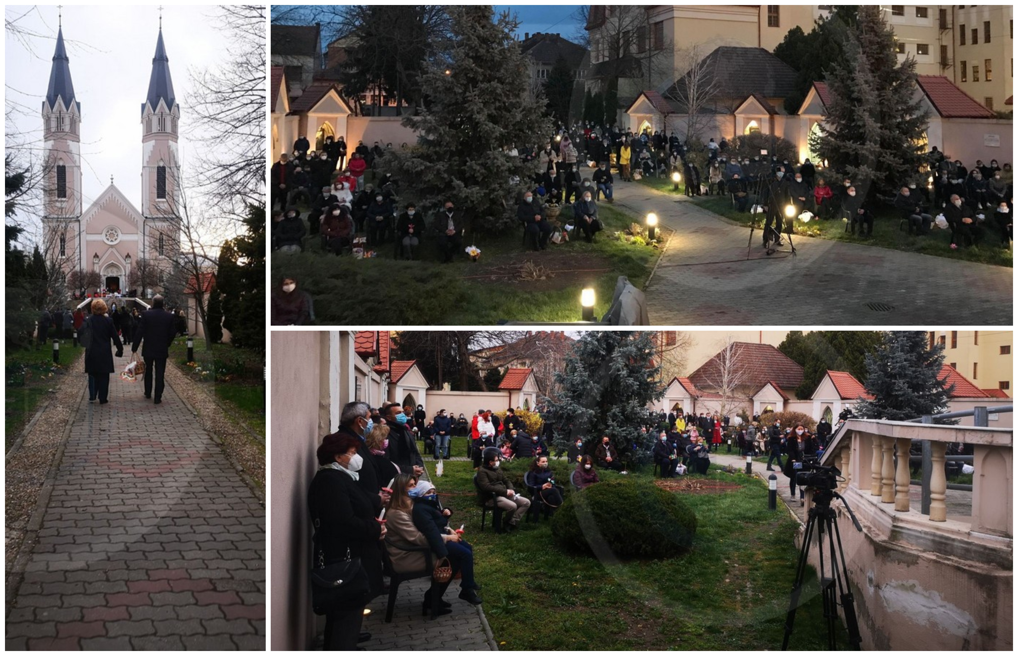 FOTO/VIDEO. Sluja de Înviere la Satu Mare. Mii de sătmăreni sărbătoresc Paștele