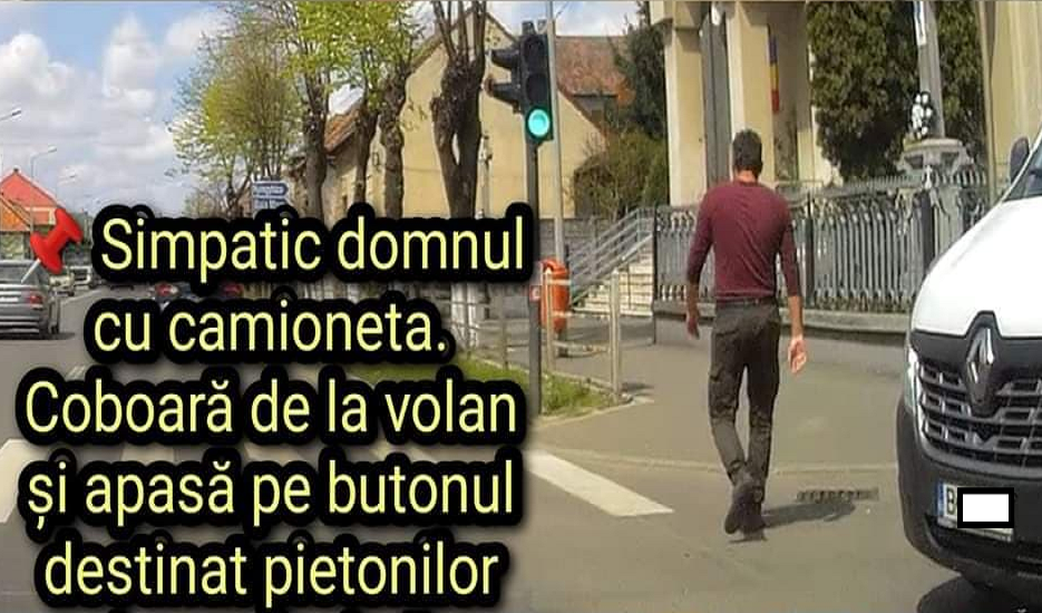 FOTO. Metoda inedită a unui șofer pentru a scăpa de aglomerația din Satu Mare
