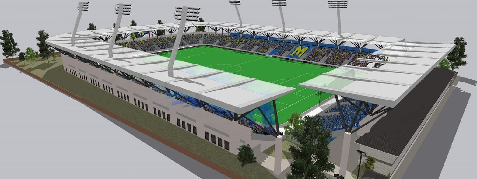 FOTOGALERIE. Stadion ultramodern în municipiul Satu Mare. Cu 12.000 de locuri!