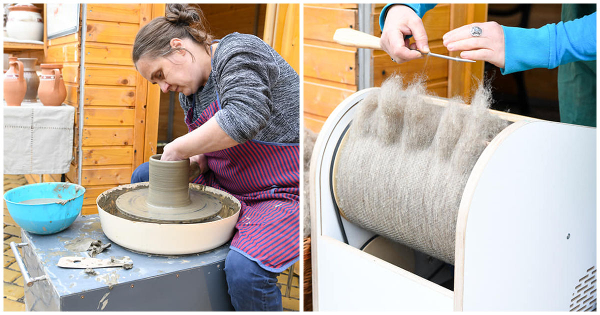 FOTO/VIDEO. Artizani iscusiți. Demonstrații de meșteșuguri tradiționale, în Parcul Central din Satu Mare