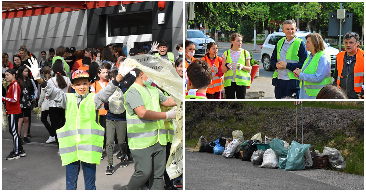 FOTO. Cea mai mare acțiune de ecologizare de la Negrești-Oaș. Sute de voluntari au făcut curat
