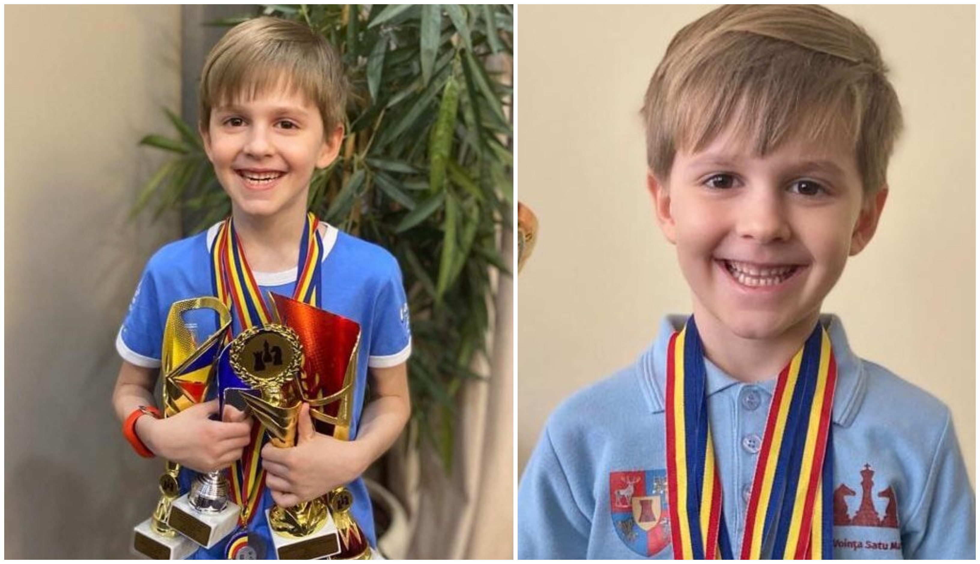 FOTO. Micul mare campion din Satu Mare! La doar 7 ani a obținut 4 medalii la Campionatul Național