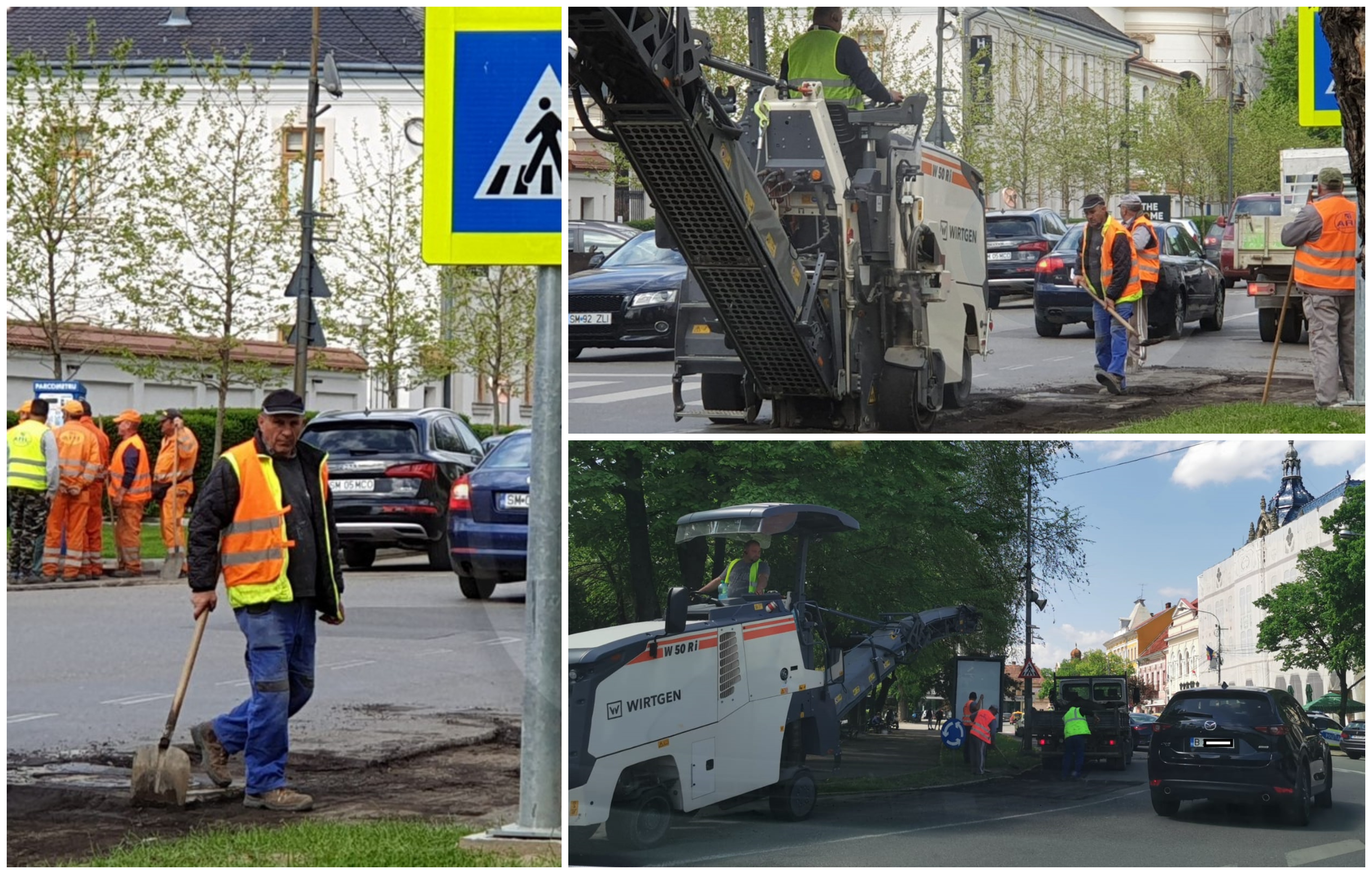 FOTOGALERIE. A început marea plombare în centrul municipiului Satu Mare