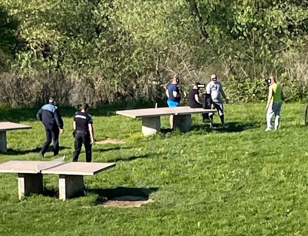 FOTOGALERIE. Poliția a spart chefurile de pe malurile Someșului, în municipiul Satu Mare