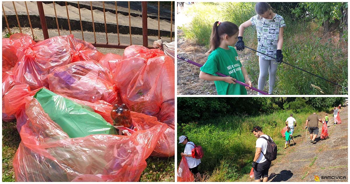 FOTO. Zeci de sătmăreni au spus "NU" indiferenței. Au strâns gunoiul de pe malul Someșului