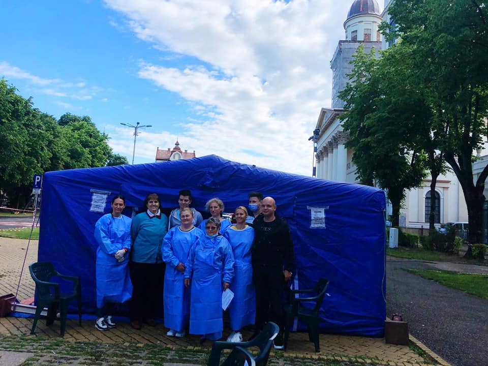 FOTO. Vaccinare în Centrul Vechi al Sătmarului, cu o singură doză