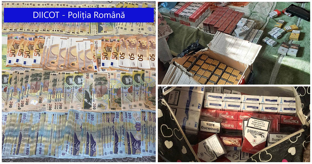 FOTO. Percheziții de amploare în nord-vestul țării. Un polițist asigura protecție contrabandiștilor