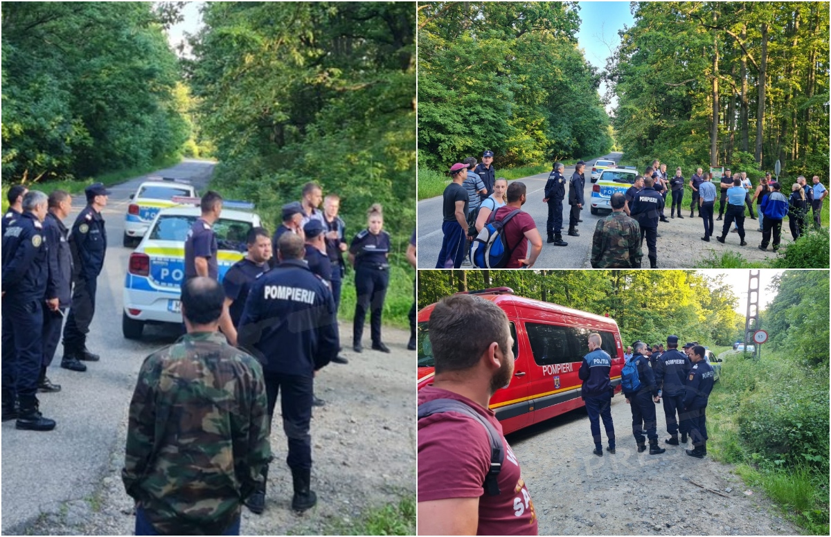FOTOGALERIE. Sătmărean  dat dispărut în pădure, în județ. Zeci de persoane s-au mobilizat