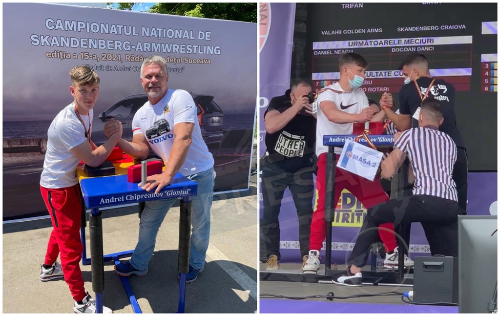 FOTO/VIDEO. Careianul Raul Roșu (16 ani), cel mai puternic român la Skandenberg. Campion Național la 65 kg