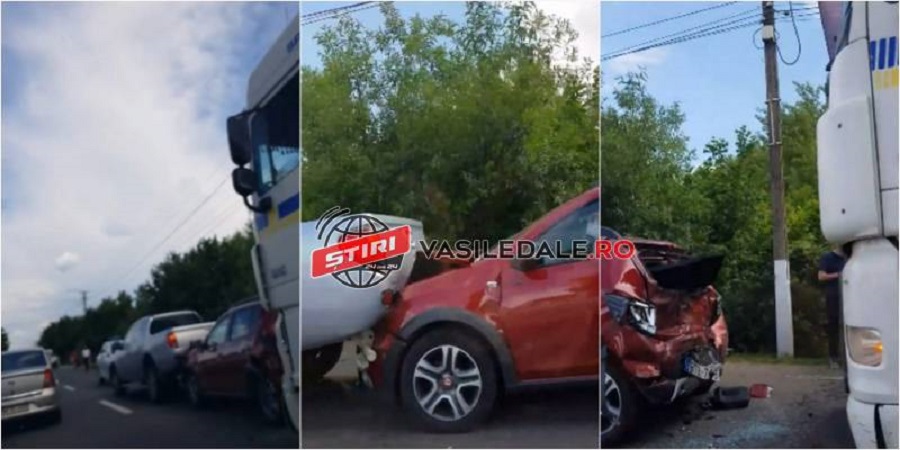 FOTO/VIDEO. Accident în lanț, cu victimă, provocat de un sătmărean pe DN1C, între Satu Mare și Baia Mare