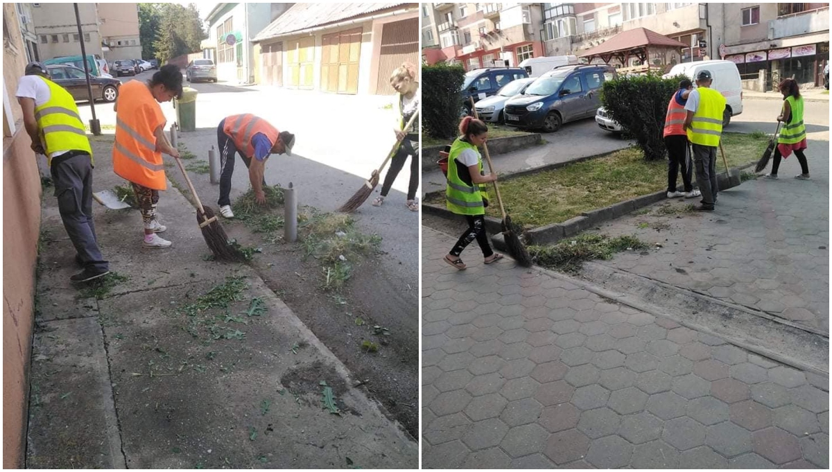 FOTOGALERIE. Primarul din județul Satu Mare care pune asistații la muncă, nu doar la întins mâna