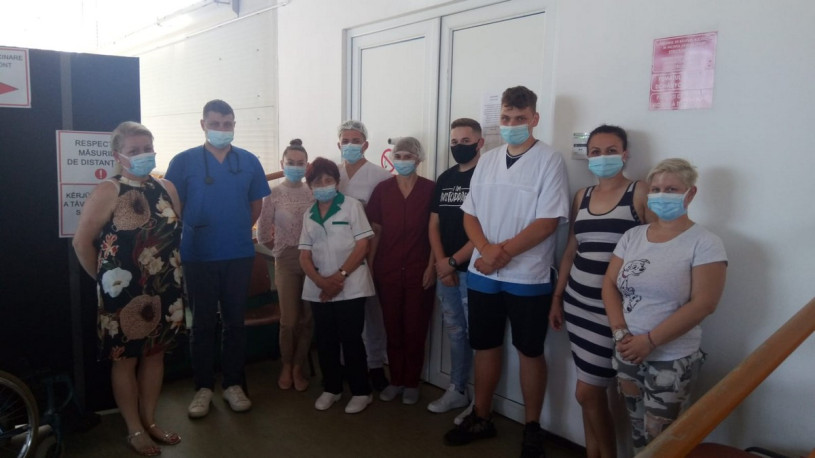 FOTO. Grevă la un centru de vaccinare din județul Satu Mare! Personalul medical protestează