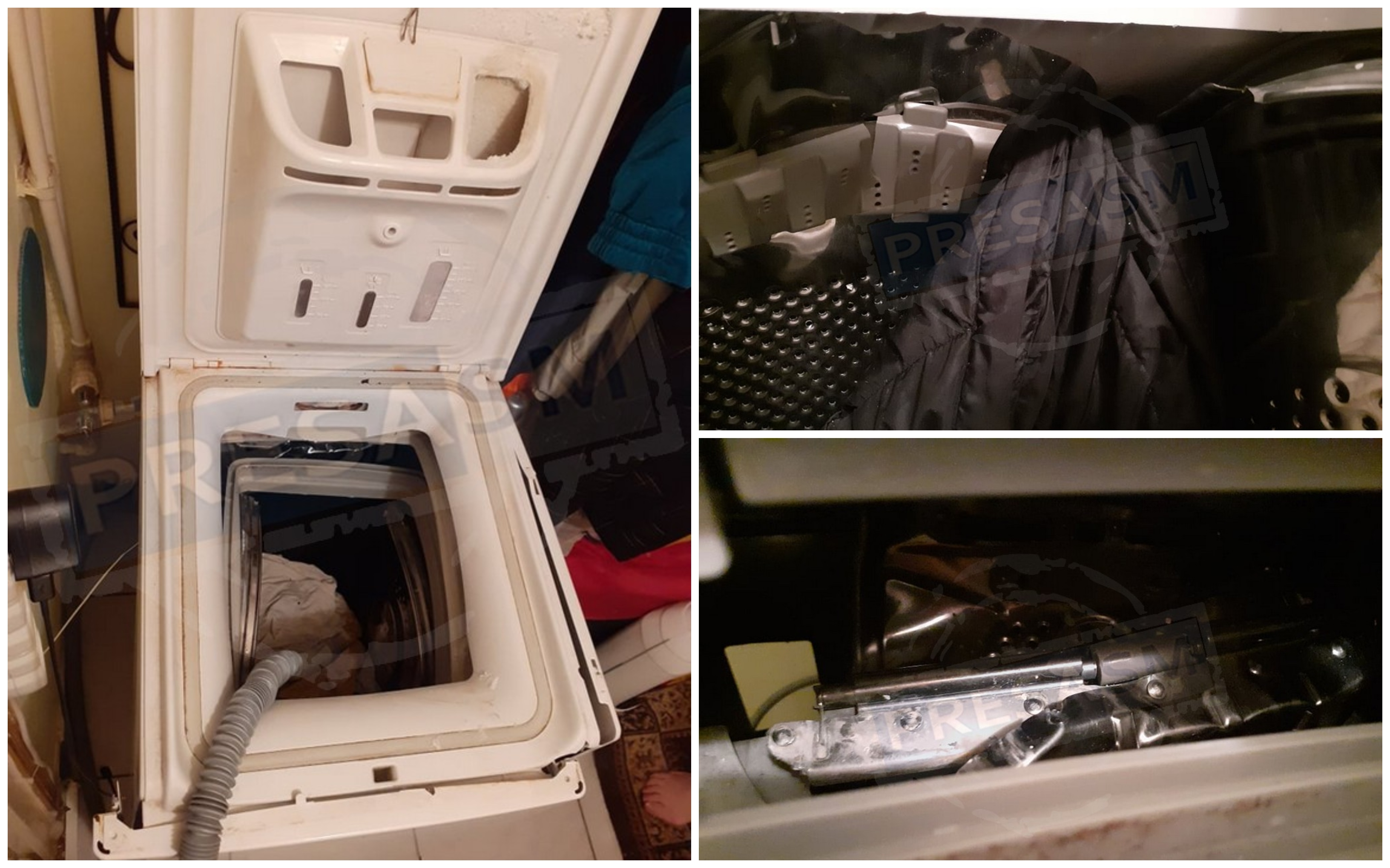 FOTO/VIDEO. Atenție, la ”meșteri”. Unei sătmărence i-a explodat mașina de spălat!