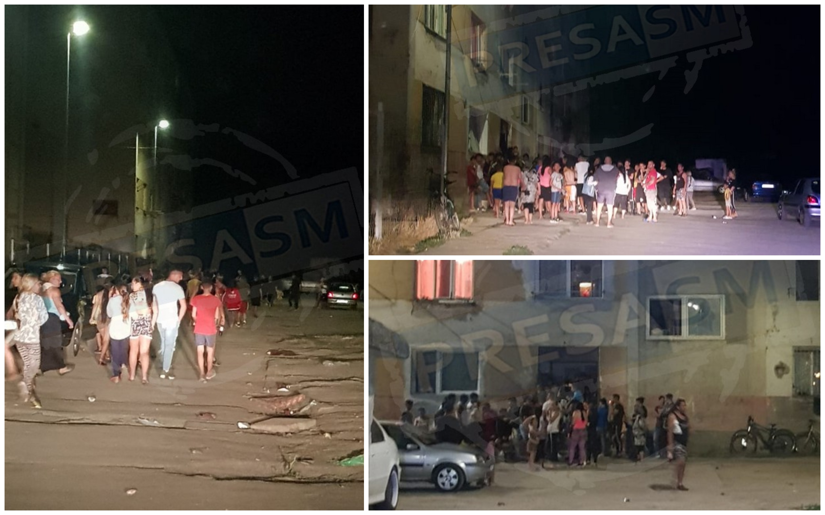 FOTOGALERIE. Paranghelie cu sute de persoane, oprită cu ”mascații” în municipiul Satu Mare