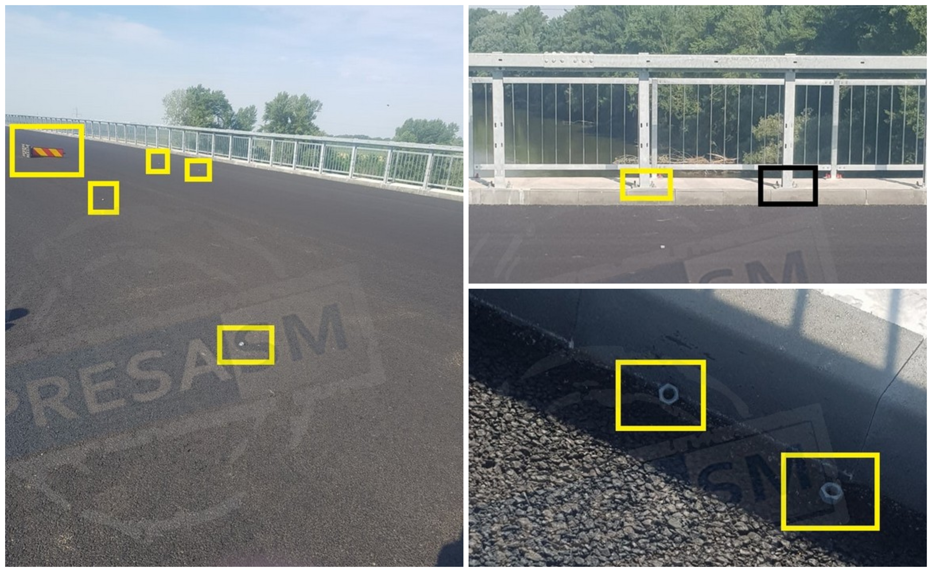 FOTOGALERIE. Indivizi dubioși s-au pus să distrugă podul de pe centura Sătmarului! Bucată cu bucată