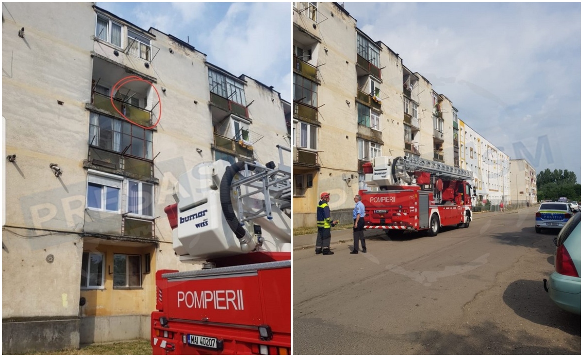 FOTOGALERIE. O bătrânică, coșmarul polițiștilor și pompierilor. ”Uite mâța, nu e mâța”