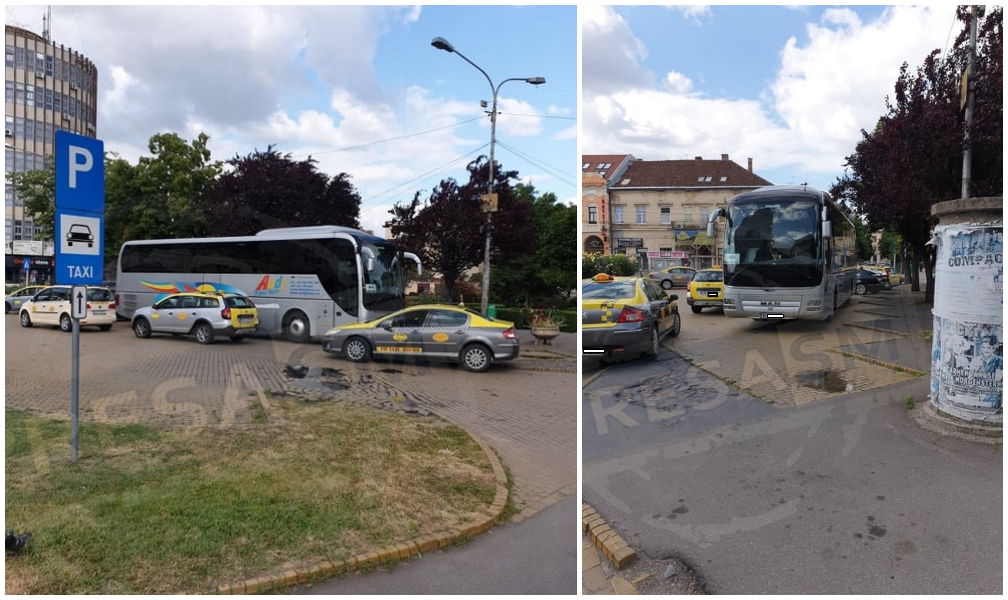 FOTO. Szatmári vendégszeretet: hisztiztek a taxisok