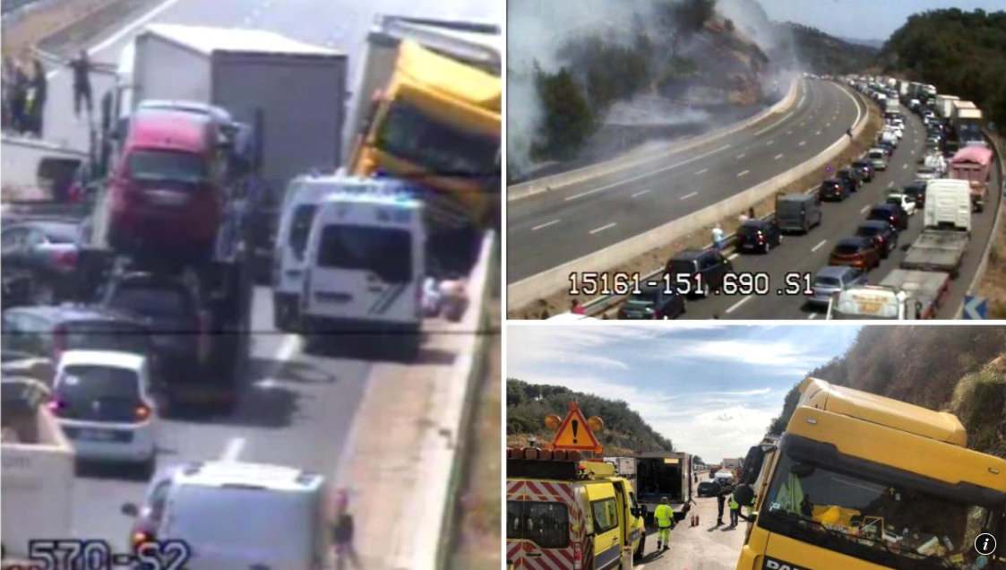 FOTO/VIDEO. Șofer român de TIR, prăpăd în Franța: un mort și 9 răniți