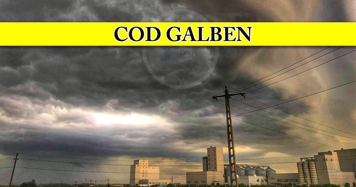 Satu Mare, sub Cod galben de furtună. Când intră în vigoare avertizarea meteo