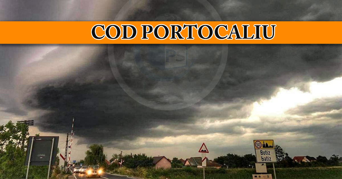 Cod portocaliu de vreme rea la Satu Mare. Când intră în vigoare noua avertizare meteo