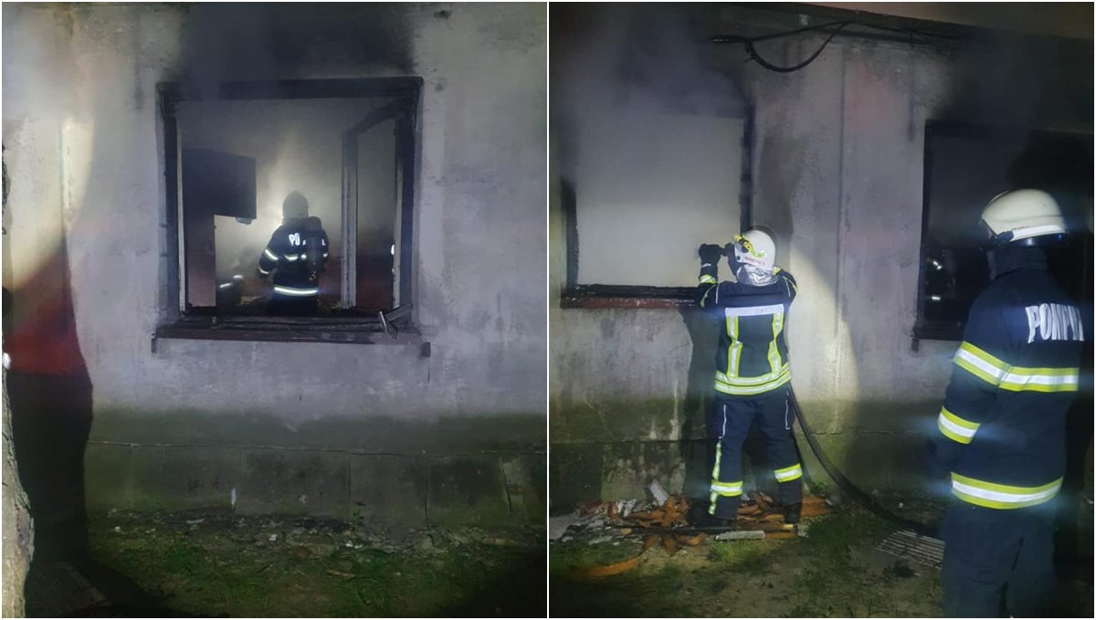 FOTO. Incendiu într-un bloc din Cartierul Micro 14, din municipiul Satu Mare
