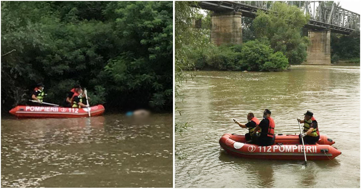 FOTO. Cadavru găsit în Someș, lângă Podul de Fier. Poliția Satu Mare a deschis o anchetă