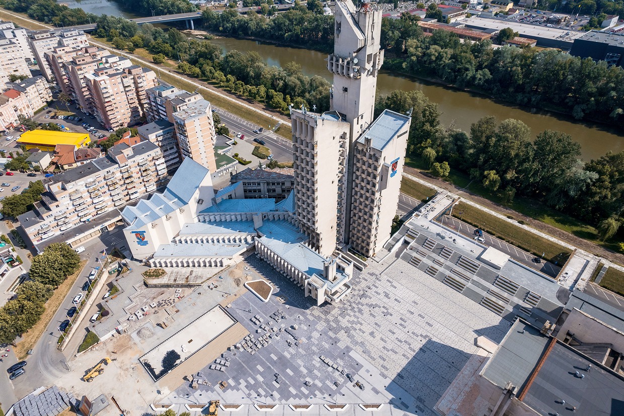 FOTOGALERIE. Începe amenajarea fântânii arteziene din Centrul Nou al municipiului Satu Mare