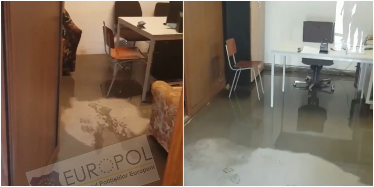 VIDEO. Secție de poliție cu "ambianță de ștrand", în garajul de la subsolul unei primări