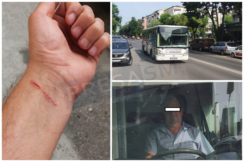 FOTO. Anchetă de urgență în cazul șoferului Transurban care a sustras prin forță telefonul unui călător